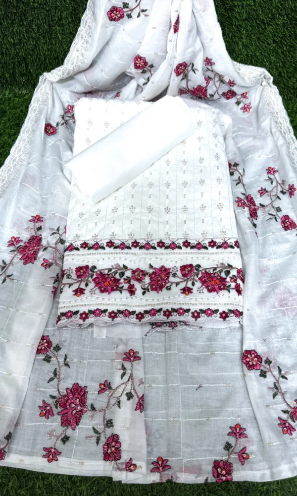 সাদা বাহার ৩ (সিকুয়েন্সের কাজ) - White Color
