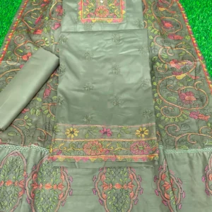 নকশী কাঁথার ড্রেস ০২ – শেওলা কালার