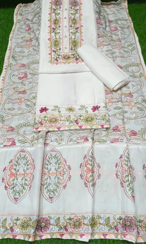 নকশী কাঁথার ড্রেস ০২ – সাদা কালার