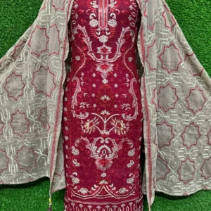 স্টার ওড়না মেরুন কালার