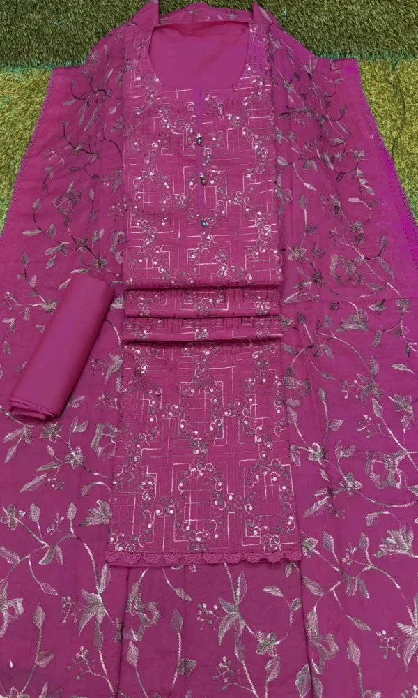 লাকনো কাজের থ্রি পিস – ড্রাগন কালার