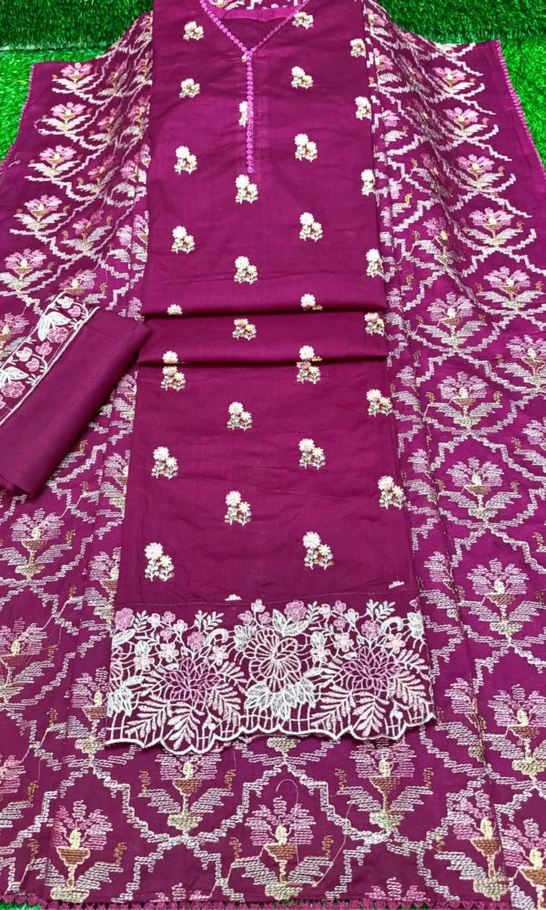 জামদানি স্টাইল ওড়না - ড্রাগন কালার