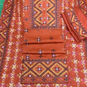 জামদানি - স্টাইল - ৩ - রাশ কালার