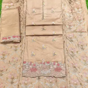 জামদানি স্টাইল 1-  D বিস্কেট কালার