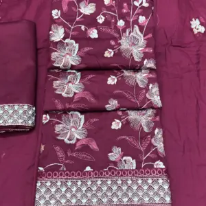 লতা পাতা সুতার কাজ করা- ড্রাগন কালার
