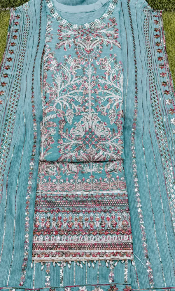 কারচুপি গলা পানি কালার