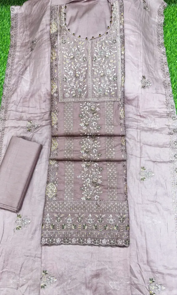 সুতি বক্স গলা -কফার কালার