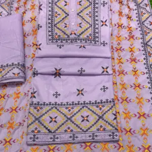 জামদানি স্টাইল - ৩ লেভেন্ডা কালার