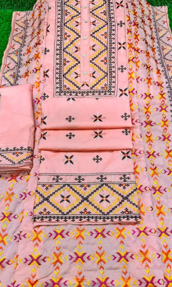 জামদানি স্টাইল - ৩ বাঙ্গি কালার
