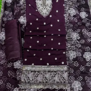 D - 0111 - ডায়মন্ড জর্জেট - কলিজা কালার