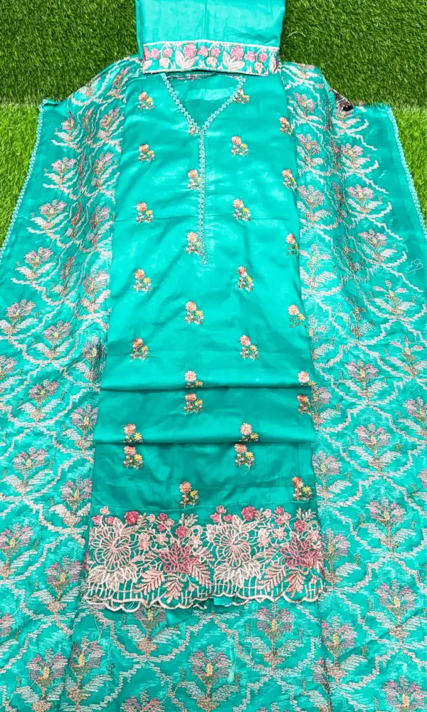 জামদানী স্টাইল -ওয়ান- পেষ্ট কালার