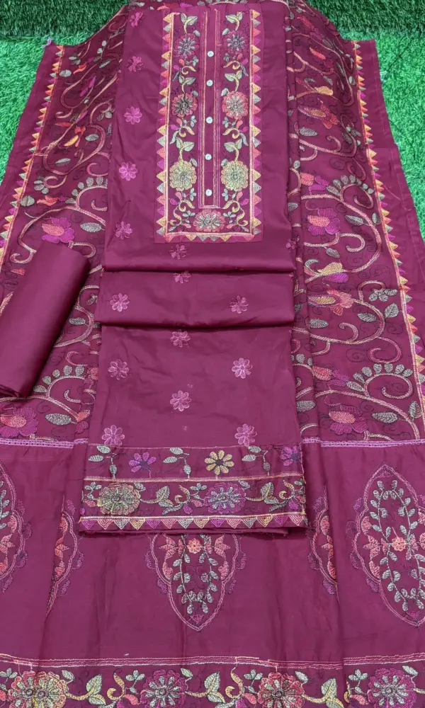 নকশী স্টাইল কাজ - ডিপ ড্রাগন কালার