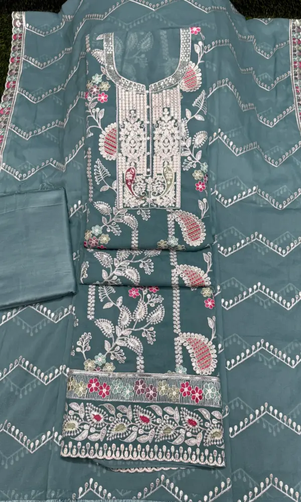 কলকা গলা ডিজাইন -পানি কালার
