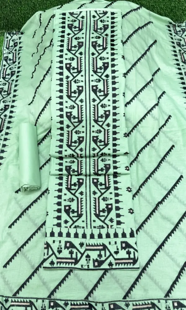 জামদানি স্টাইল ২ লেমন কালার