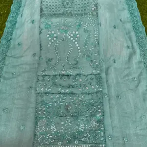 সফট জর্জেট,, D-PK  পানি কালার