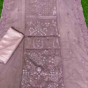 সফট জর্জেট,, D-PK বিস্কেট  কালার
