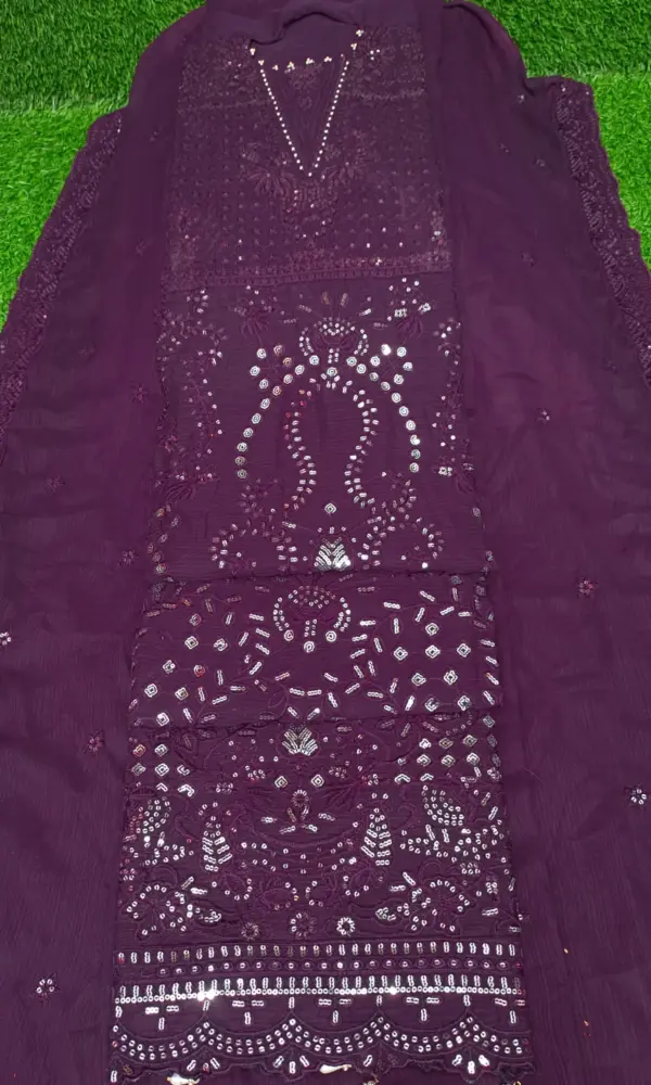 সফট জর্জেট,, D-PK কলিজা কালার