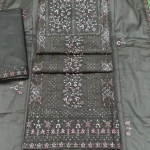 সুতি বক্স গলা - শেওলা কালার