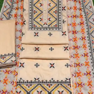জামদানি স্টাইল - ৩ লাইট বাঙ্গি কালার