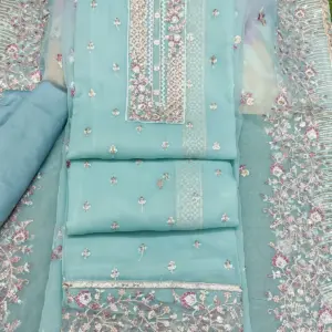 বারি কাজের ওড়না,,, পেষ্ট কালার