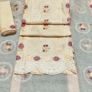 D - 00109 - লাইট বিস্কেট কালার কোটা ওড়না